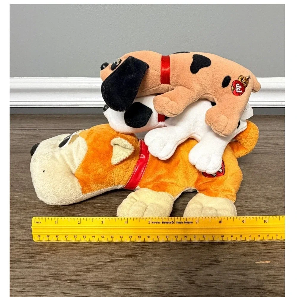 Vintage 1986 Hasbro Tonka Pound Puppies Plush Stuffed Animal Toy Lot of 3 Dog